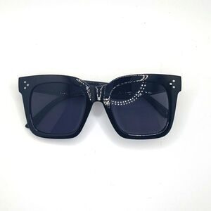 𝅺black cat eye square sunglasses